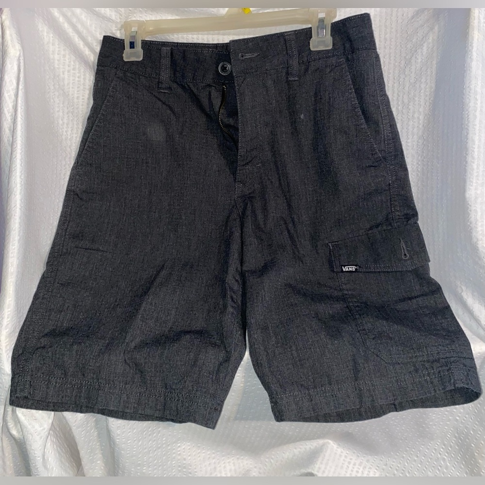 Vans Black Cargo Shorts Relaxed Fit Durable Fabric